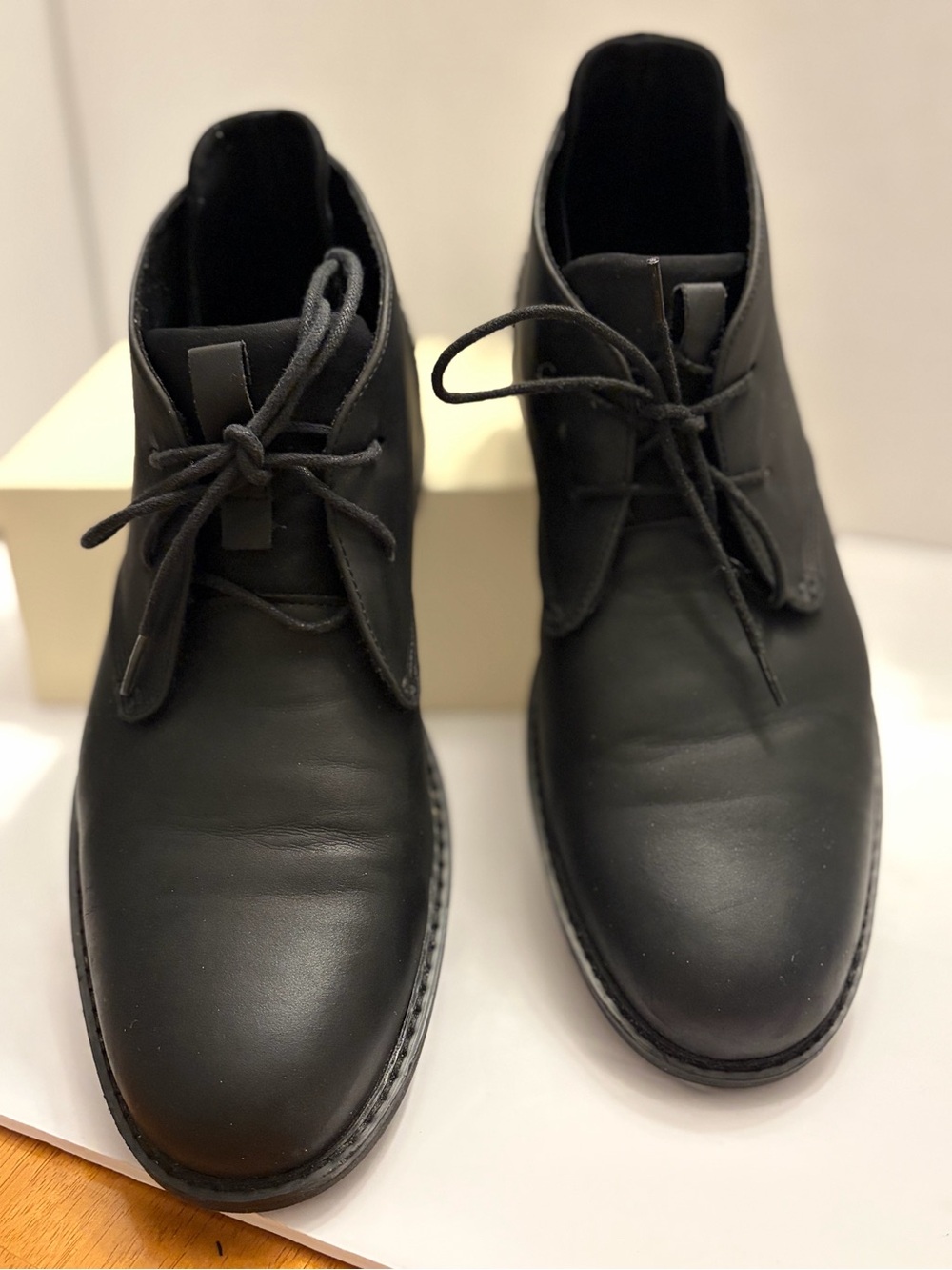 Kenneth Cole Reaction Men's Size 10 Black Leather London Chukka Boots